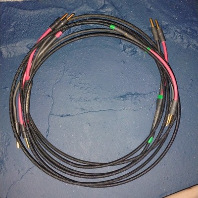 Audience studioOne Premium Speaker Cables; 2m (8 Feet) Pair, Spades Both Ends