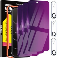 Milomdoi 3 Pack Gradient Colorful Privacy Screen iPhone Air 6,5 inch