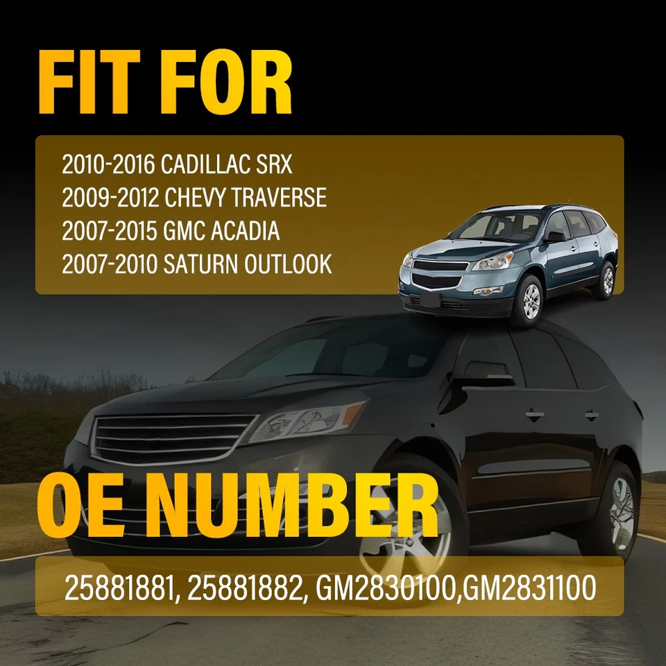 Reflector de parachoques trasero derecho y derecho para Cadillac SRX Chevy Traverse GMC Acadia 2-10X Foto 2 de 4