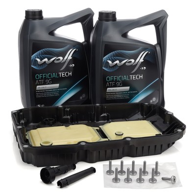 Ölwanne Automatikgetriebe 9G-TRONIC 725.1 + 10L WOLF 236.17 ÖL für MERCEDES