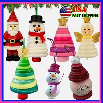 DIY Button Snowman Ornament Kit, Fun Christmas Buttons Crafts Making Set KU