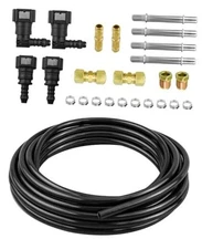 23 Pack Automotive Fuel Line Repair Kit 3/8'', Nylon or Steel Fuel Line Kit 