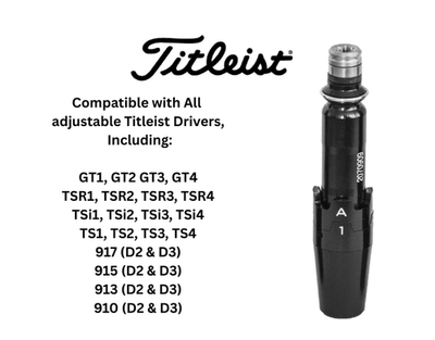 Manchon Adaptateur Pour Driver Titleist .335 (TSi2, TSi3, TS3, TS2, 917, 915, 913, D2, D3) – Noir
