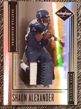 2006 Leaf Limited - Shaun Alexander Team Logo Prime #11/30 3 Color Patch Seattle