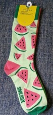 SML SOX COLOURFUL SMILE NOVELTY WATERMELON LEFT RIGHT DIFFERENT UK SIZE 4-8 