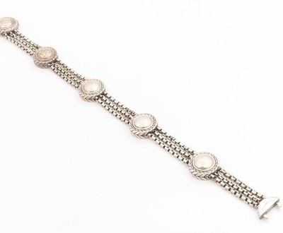 アクセサリー 120g vintage 925 bracelet 925 Sterling Silver Vintage Bracelet JAI HARDY Multi Strand Disc