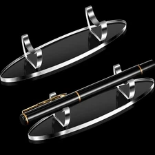 Chinco 2 Pieces Acrylic Pen Holder Display Stand, Clear Makeup Brush Rack Org...