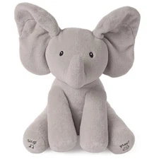 GUND Baby Flappy the Elephant Musical Plush Peek-a-Boo Game Singing Mode
