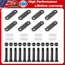 Pack of 2 Trailer Shackle Kit Tandem Axle Trailer Kit Fit For Double Eye Spring