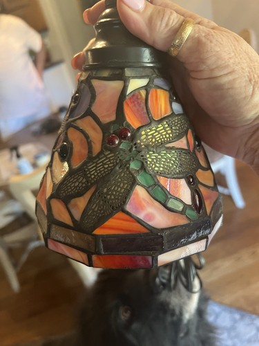 LEADED GLASS TIFFANY STYLE PENDANT Lights - Picture 2 of 5