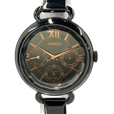 Seiko Watch Wired Solar Black V14J-0Bn0 Men'S Used