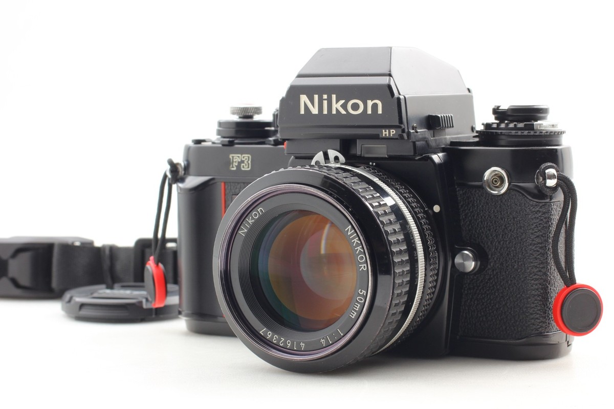 フィルムカメラ Nikon F3 HP Nikkor 50mm + Nikkor 35mm N MINT w/Strap ] Nikon F3 HP 35mm Film Camera Nikkor Ai 50mm