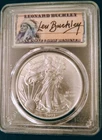 2021-(S) PCGS MS70 Silver Eagle-T1 Emergency Issue Struck At San Francisco First