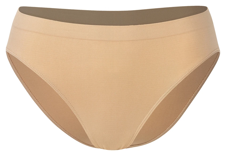 R-DESSOUS Slip 6 Stück Damenhosen beige Schlüpfer Basic Unterwäsche 36 bis 46 passgenau