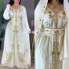 SALE New Moroccan Dubai Kaftans Farasha Abaya Dress Very Fancy Long Gown SE 1023