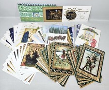 CHRISTMAS GREETING CARD Lot Of 59 Scenic, Religious, Houses Holiday Crafts