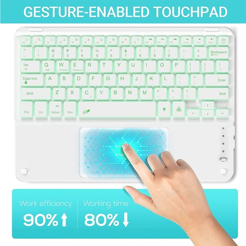 Backlit Touchpad Keyboard Case Mouse For iPad 11th/10/9/8/7/6 Gen Air 5 6 Pro 11 - Picture 16 of 46