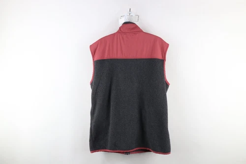 Simply Southern Mens Medium Spell Out Color Block Full Zip Fleece Vest Jacket image 13