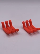 Tmnt MUTA RAFT Teenage Mutant Ninja Turtles 1992 Vehicle Orange Exhaust Set Boat