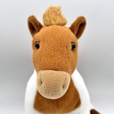 FAO Schwarz Fifth Avenue Brown/White Horse Pony Plush Pinto FAST SHIP
