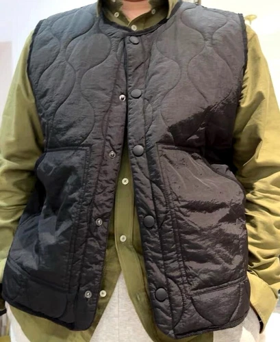 Mens Quilted Liner Vest Military Style Japanese Urban Outdoor Unisex coats - Bild 8 von 15