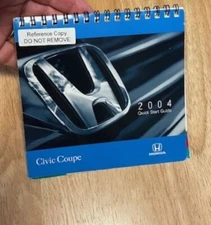 OEM HONDA 2004 CIVIC COUPE OWNERS QUICK START GUIDE SUPPLEMENT