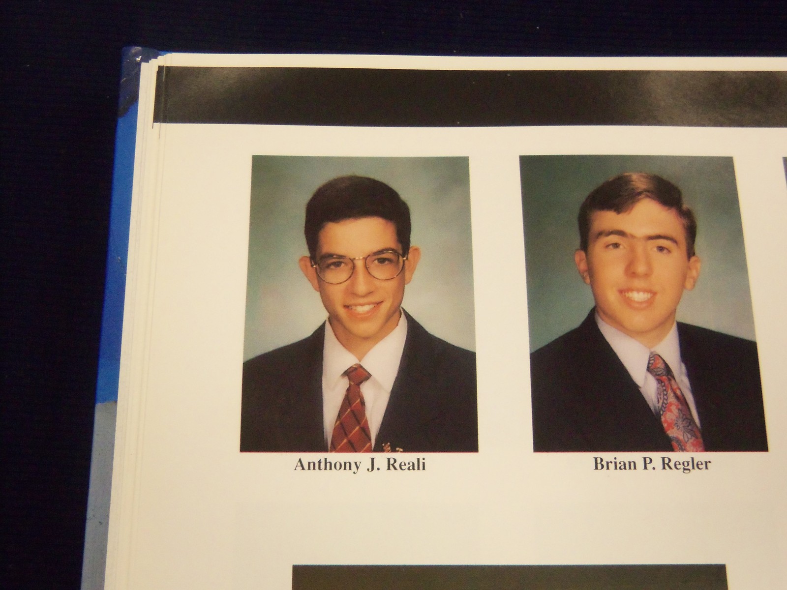 1996 CHRISTIAN BROTHERS ACADEMY YEARBOOK TONY REALI STAT BOY ESPN HOST - K  238 | eBay