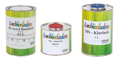 Autolack 2,0 Liter Set MS Lotus C120 Laser Blue Effect  Wunschfarbe Klarlack Här