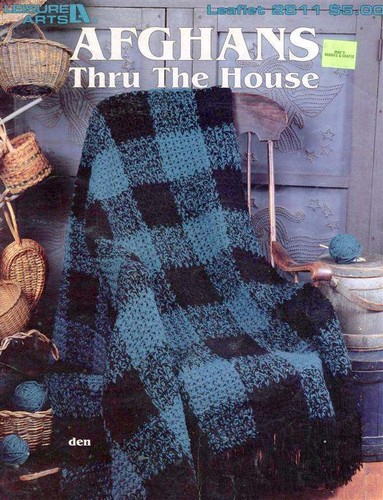 AFGHANS THRU THE HOUSE 8 FANTASTIC DESIGNS OOP! - Picture 4 of 4