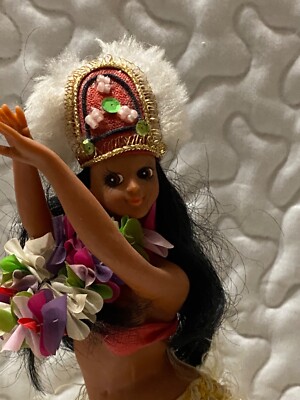 Vintage Hawaiian Hula Plastic Girl Doll Figurine on Stand 10” | eBay