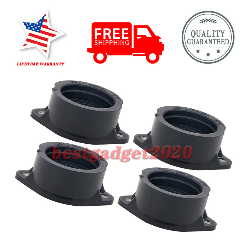 4x Carb Intake Manifold Boots for Kawasaki GPz1100 ZX1100A