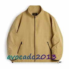 Maden Men's Vintage Urban Outdoor Workwear Shirt Casual Textured Jacket