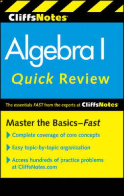 CliffsNotes Algebra I Quick Review, 2nd Edition (Cliffs Quick Revie - ACCEPTABLE