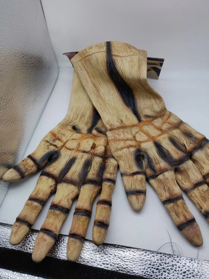 Guantes Esqueleto Adulto Hueso Manos Halloween Disfraz Manos De Esqueleto Foto 4 de 4