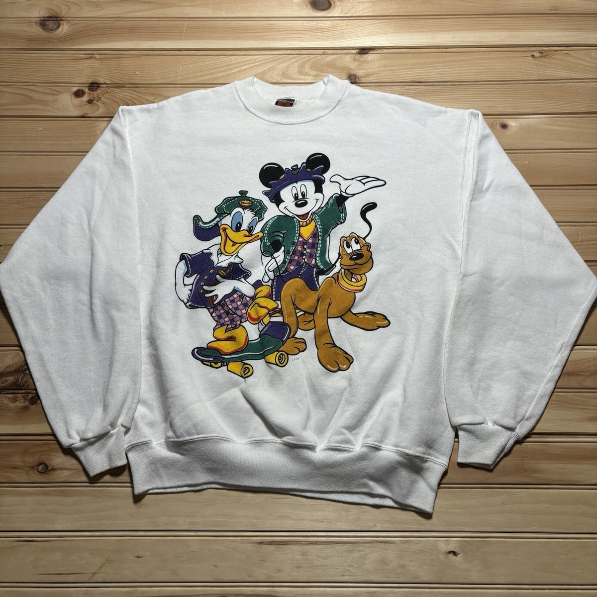 Vintage 90s Disney Mickey Mouse & The Gang Pluto Crewneck 