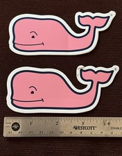 Vineyard Vines Whale Sticker Pink Whale - 2 Pack - NEW - Original Look