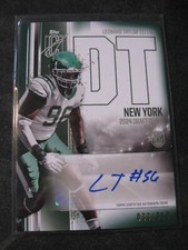 LEONARD TAYLOR III 2025 Topps Signature Class ROOKIE AUTO GREEN #RCA-LT JETS RC