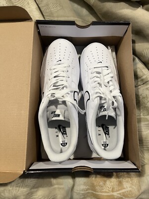 Size 12 - Nike Air Force 1 '07 White Black Outline
