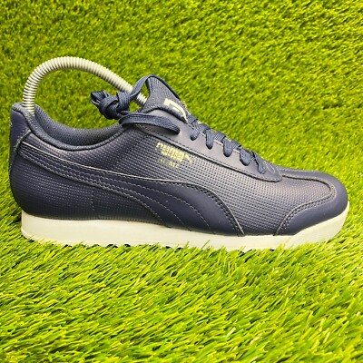 Puma Roma Classic Mens Size Navy Blue Athletic Running