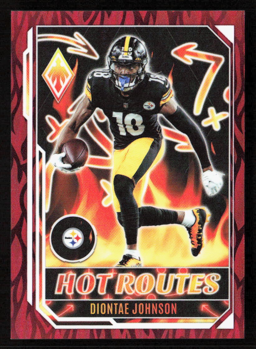 2022 Panini Phoenix Diontae Johnson Hot Routes Red Prizm