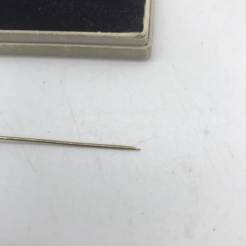 14K Stick Pin Red Stone. Art Deco. Original Box. Vintage Antique - 第 13/16 張圖片