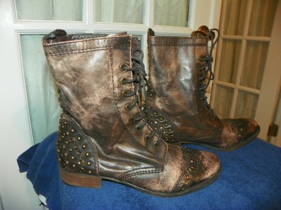 distressed combat boots womens