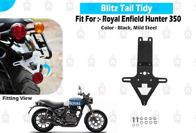 Fit For Royal Enfield ''Hunter 350 MS Black Blitz Tail Tidy''