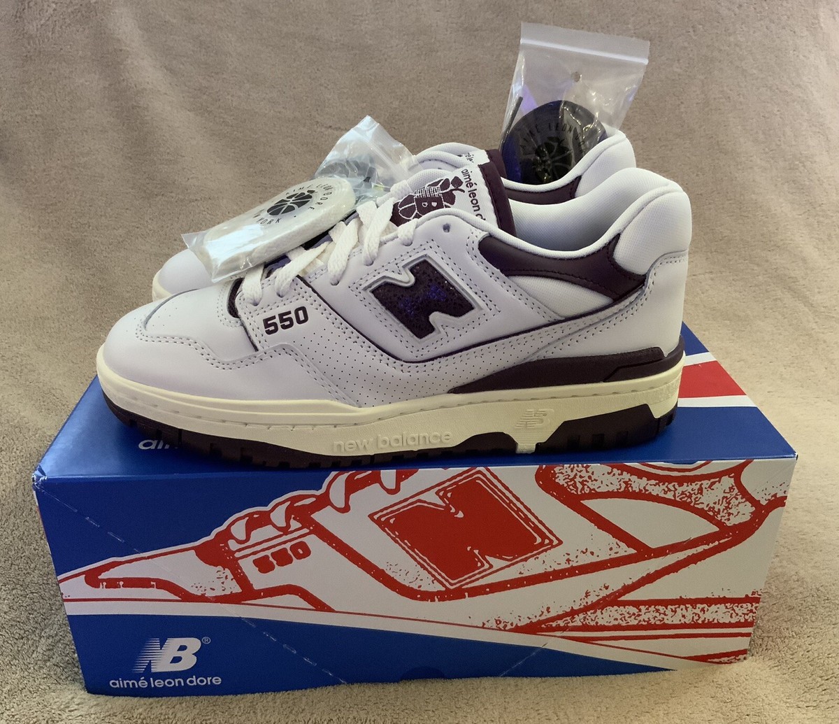 靴 New Balance 550 aime leon dore US6 Size 6 - New Balance 550 x Aime Leon Dore Purple 2022 | eBay