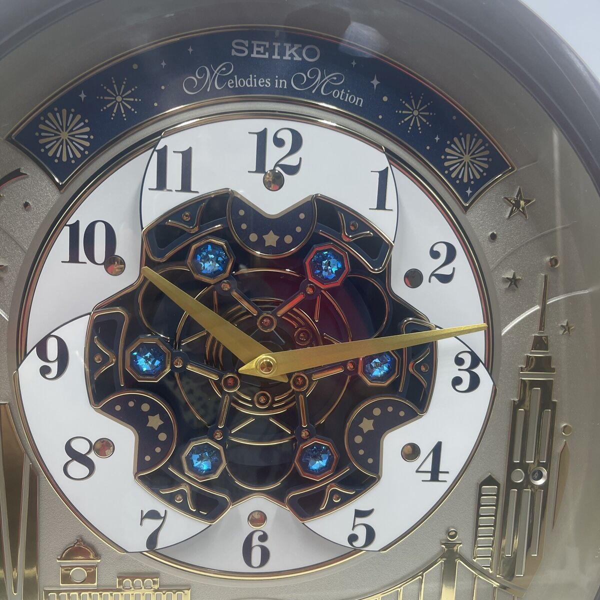 Seiko Swarovski Melody in Motion Wall Clock QXM382BRH Seiko Swarovski Melody in Motion Wall Clock QXM382BRH