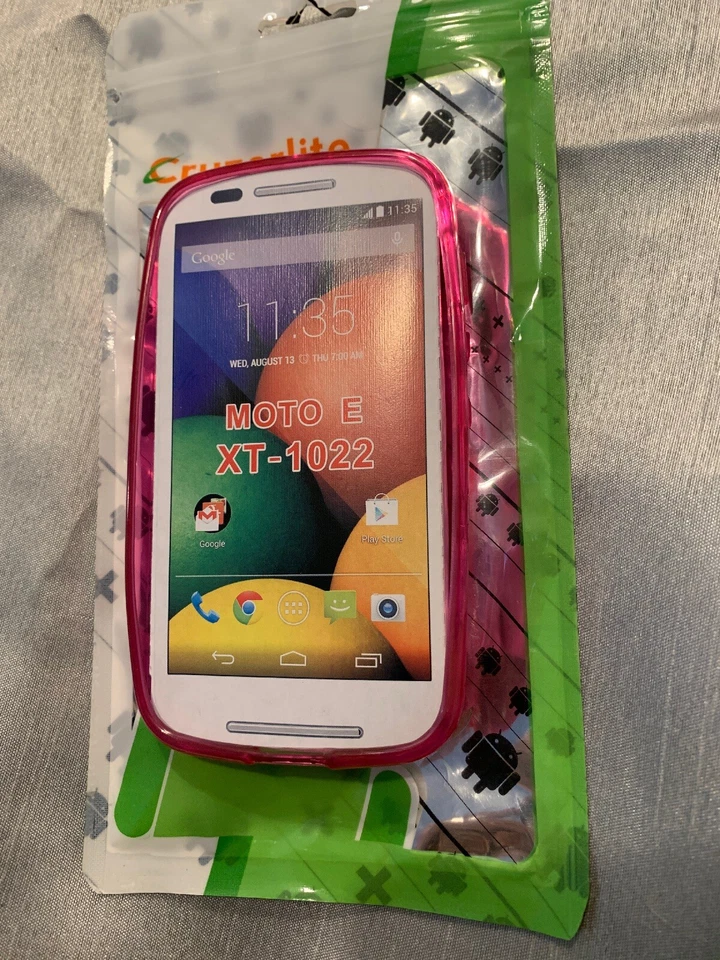 Funda TPU Cruzerlite Bugdroid Circuit Moto E 1ª Generación SOLO - Rosa Foto 4 de 4