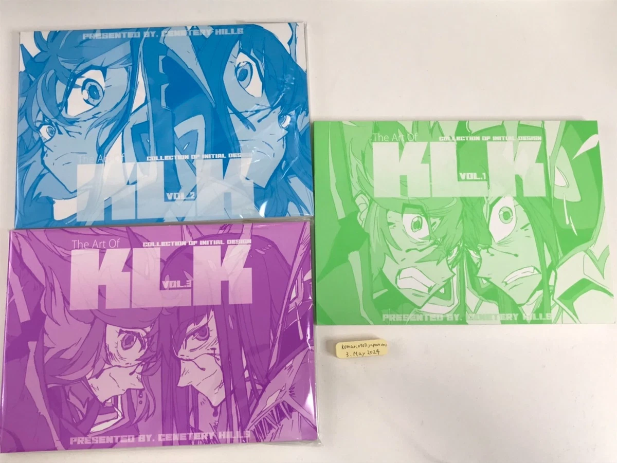 The Art Of KLK vol 1 to 3 set hiroyuki imaishi Kill La Kill book