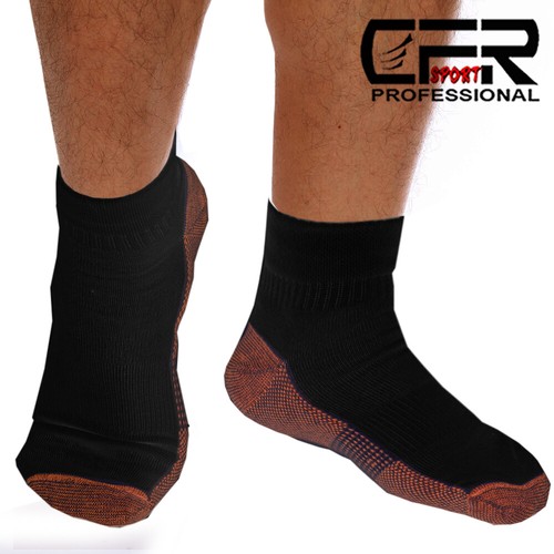Magnetic Copper Compression Gym Relief Ankle Support Brace Foot Sleeve Socks CFR - Picture 14 of 19