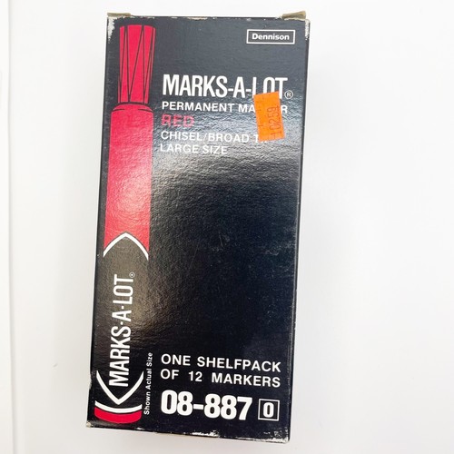 Marks-A-Lot Dennison Permanentmarker Meißel breite Spitze groß rot grün blau NEU - Bild 1 von 6