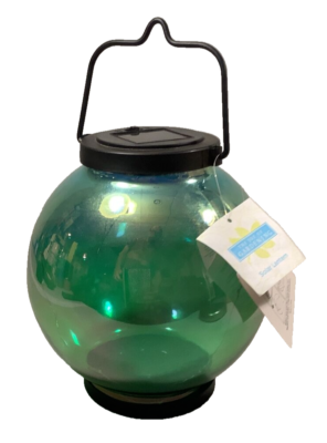 #ad Solar Glass Lantern The Joy of Gardening w illuminating amp; iridescent features🔮 $34.98